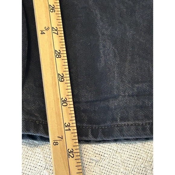 Levis 501 Jeans Mens Size 34 X 34 Black Label Straight Leg Dark Blue 32 X 31 1/2 - Picture 11 of 16